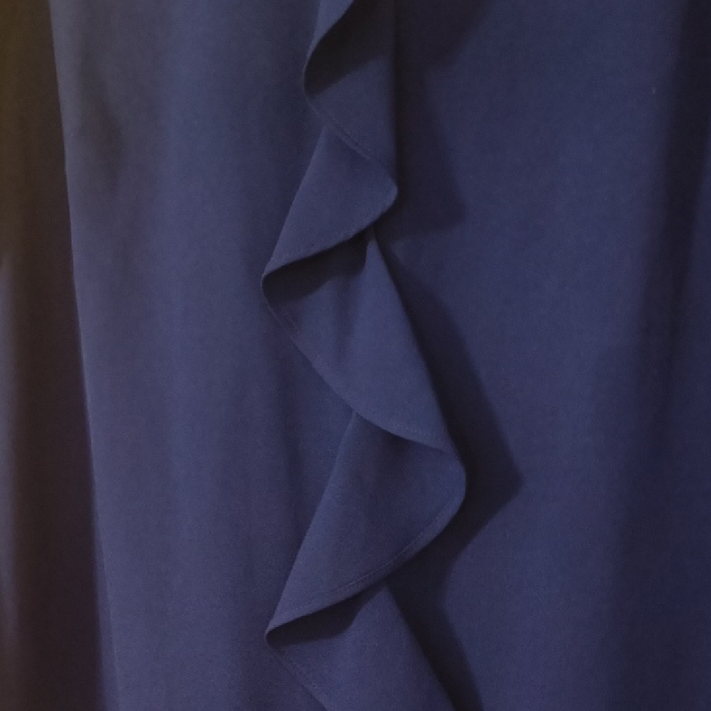 Blue Ruffle Dress - Picture 2 of 8